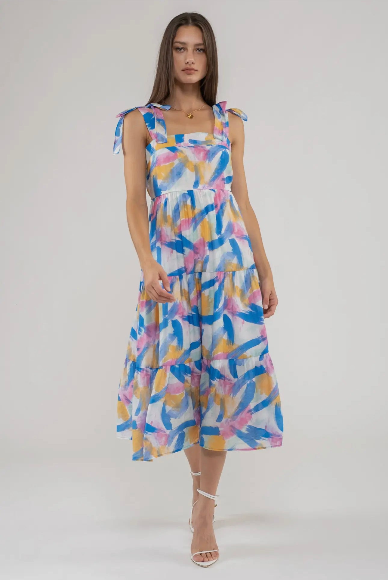 Hannah Brush Midi Dress